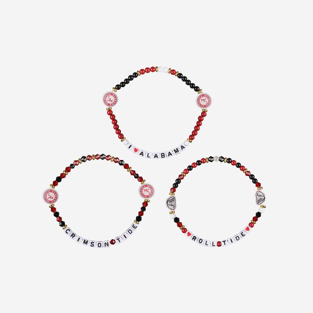 Alabama Crimson Tide 3 Pack Friendship Bracelet