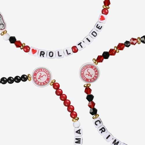Alabama Crimson Tide 3 Pack Friendship Bracelet