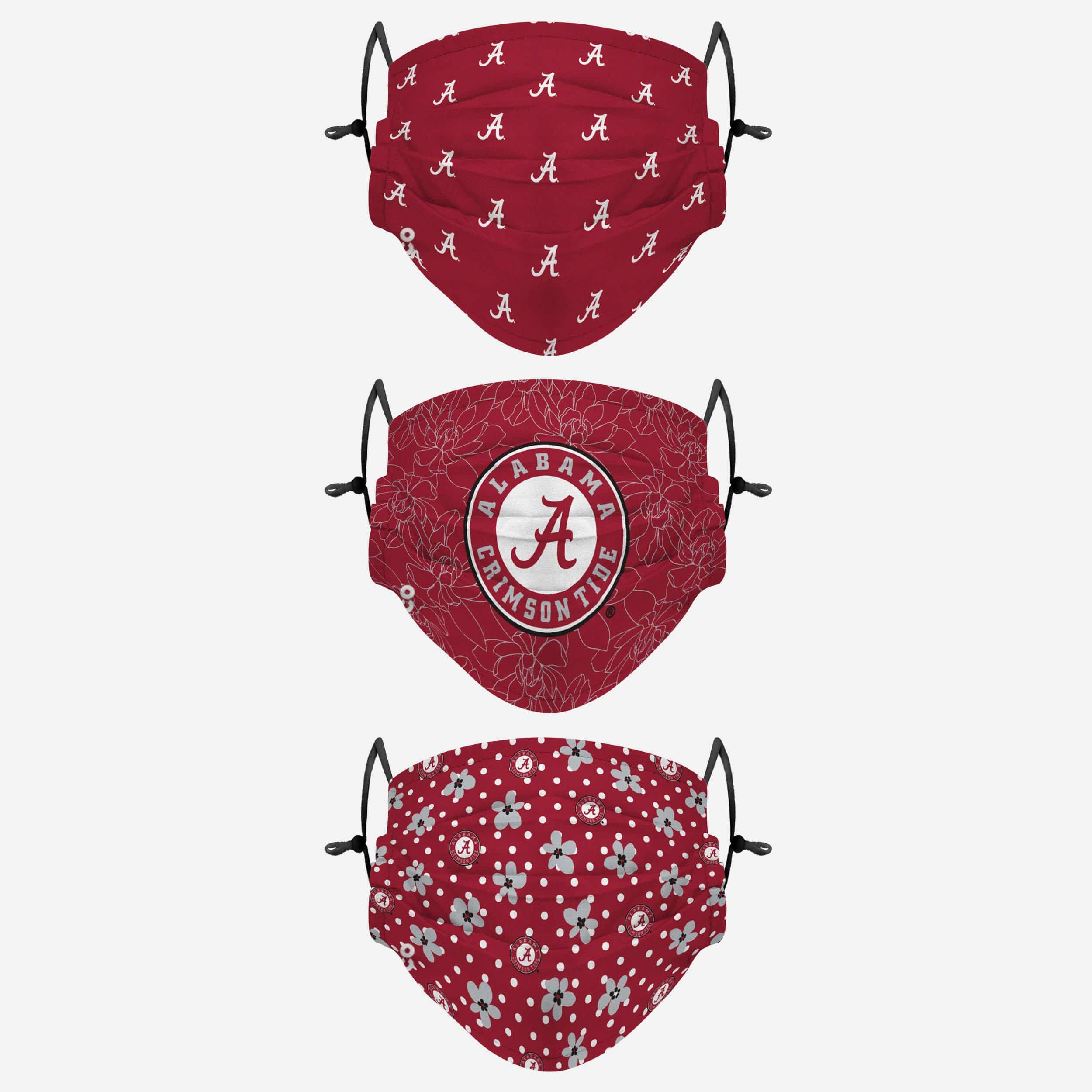 Alabama Crimson Tide Gameday Gardener 3 Pack Face Cover