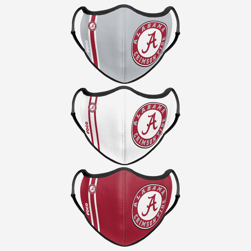 Alabama Crimson Tide Sport 3 Pack Face Cover