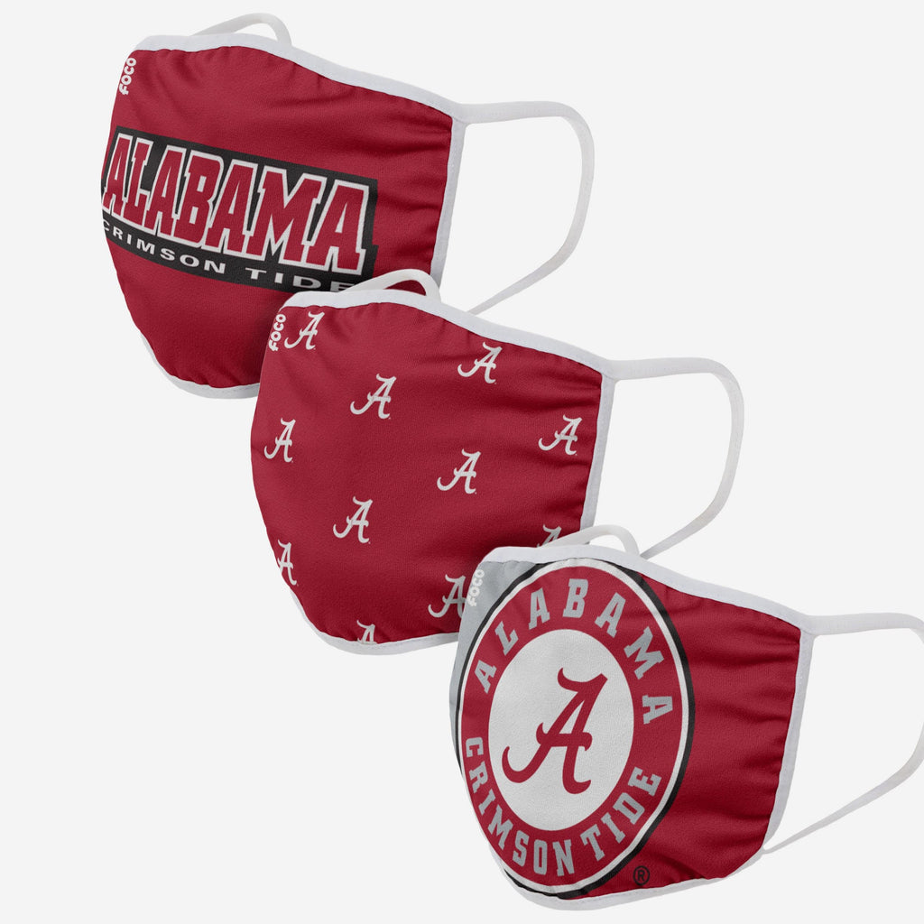 Alabama Crimson Tide 3 Pack Face Cover