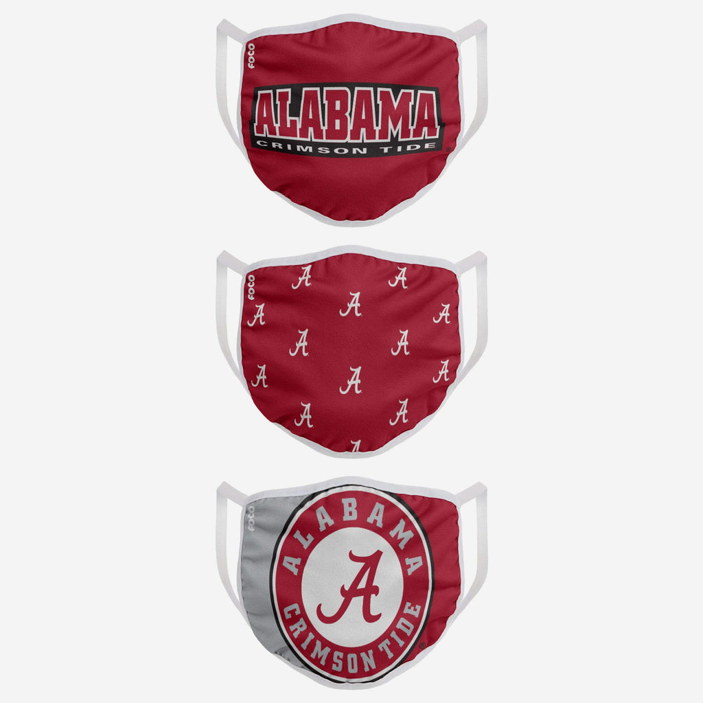 Alabama Crimson Tide 3 Pack Face Cover