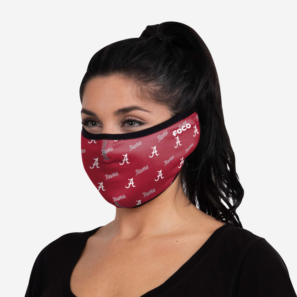 Alabama Crimson Tide Repeat Script Earband Face Cover