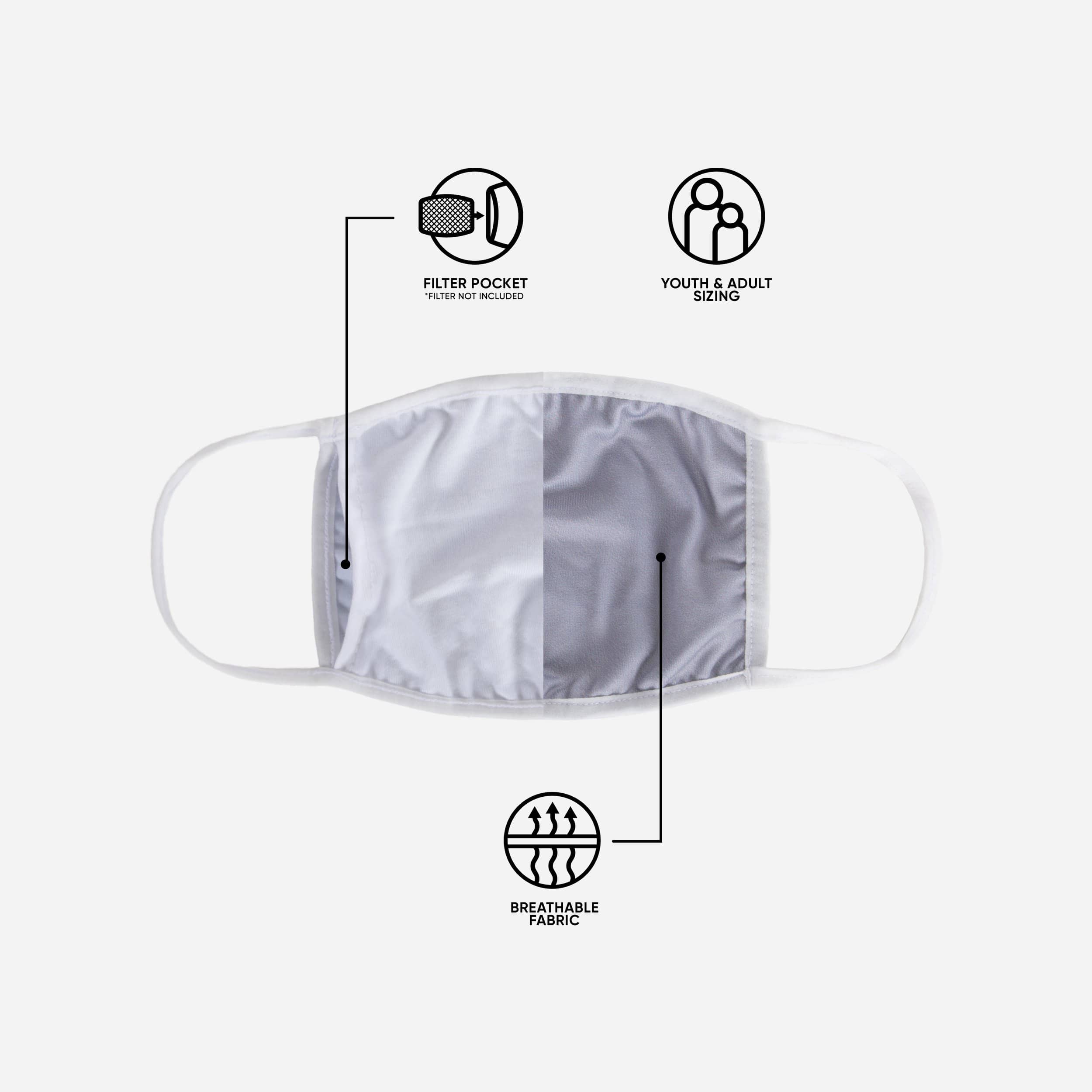 Alabama Crimson Tide 3 Pack Face Cover