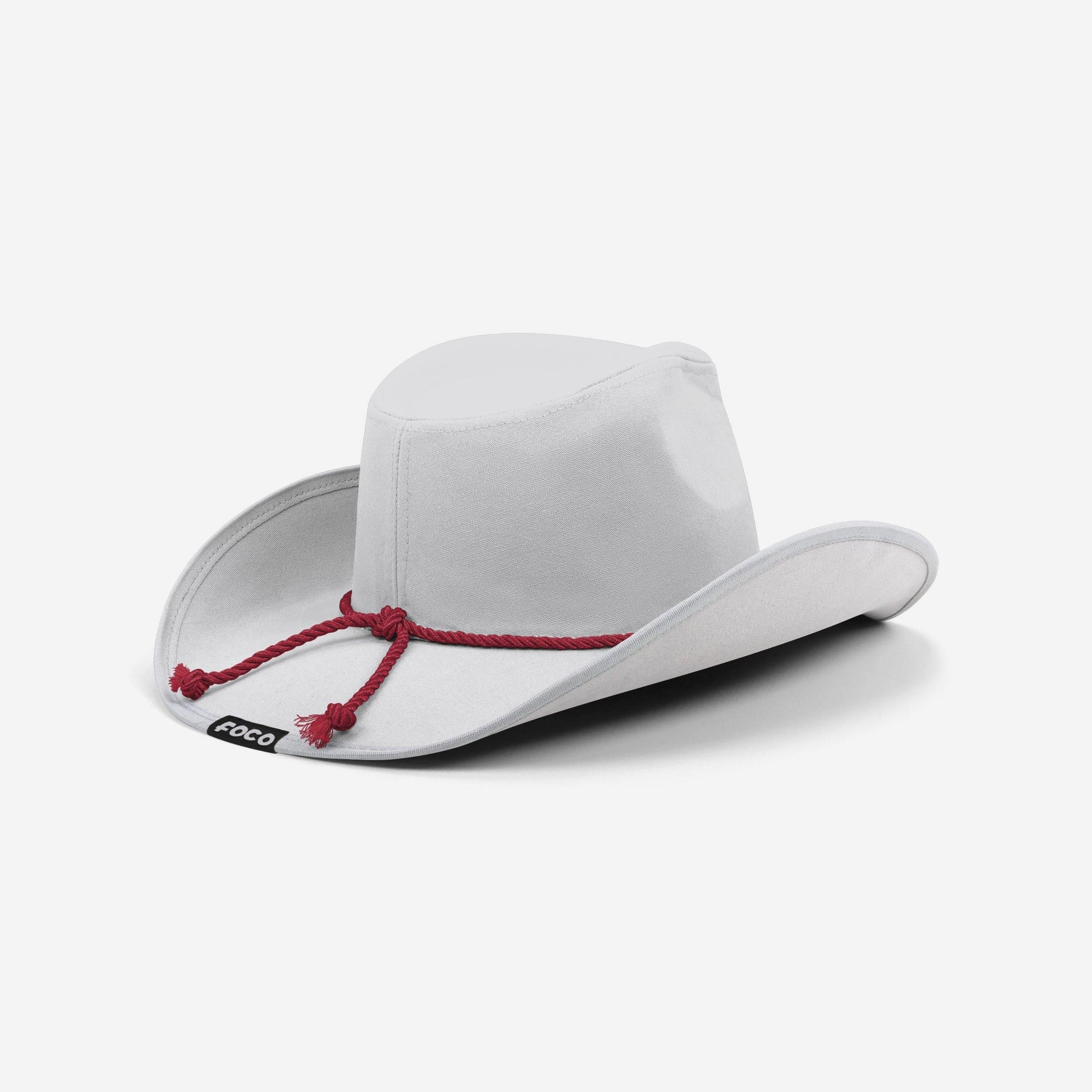 Alabama Crimson Tide White Rhinestone Logo Cowboy Hat