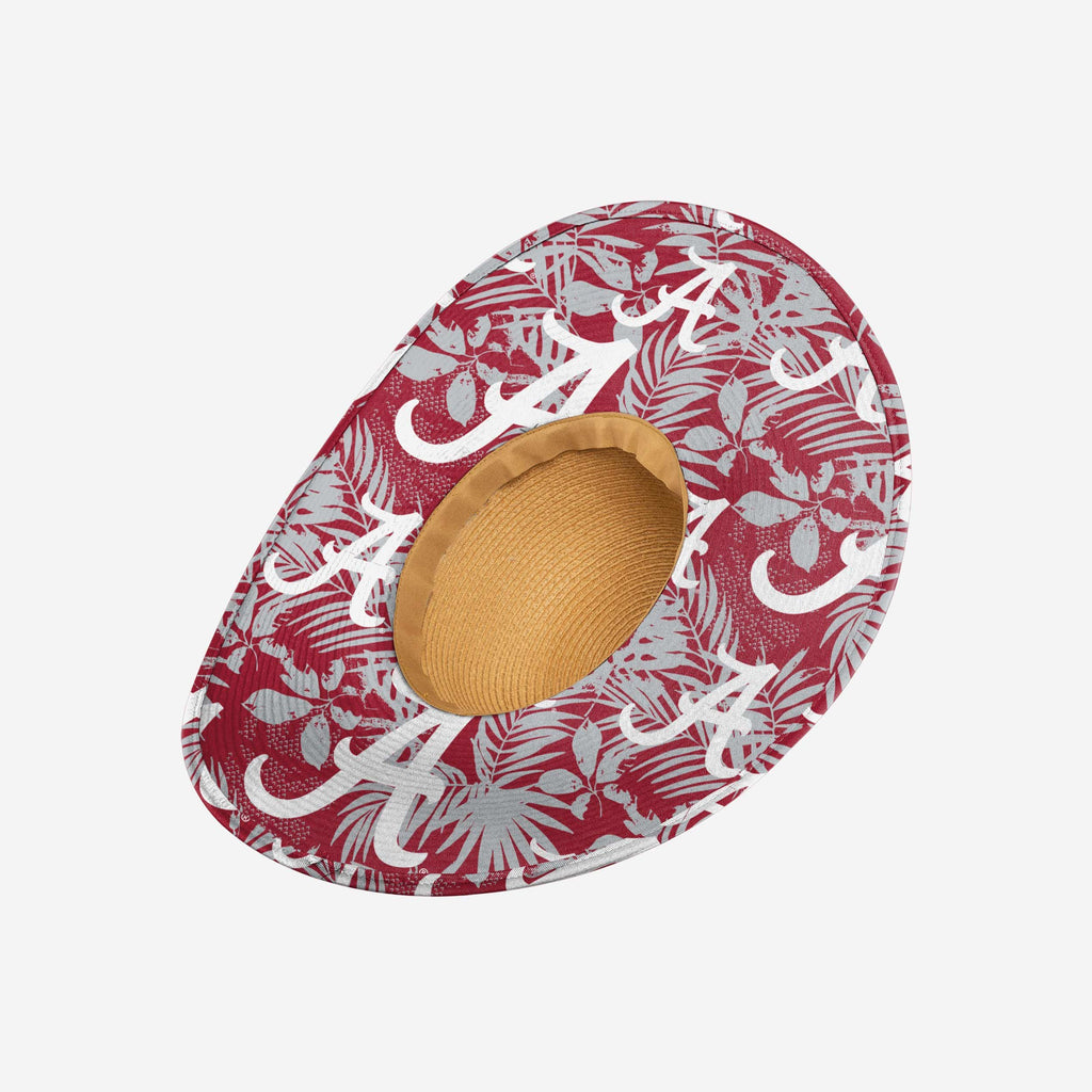 Alabama Crimson Tide Womens Floral Straw Hat